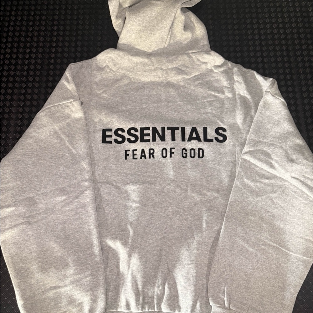 FW24 LIGHT HEATHER GRAY ESS HOODIE